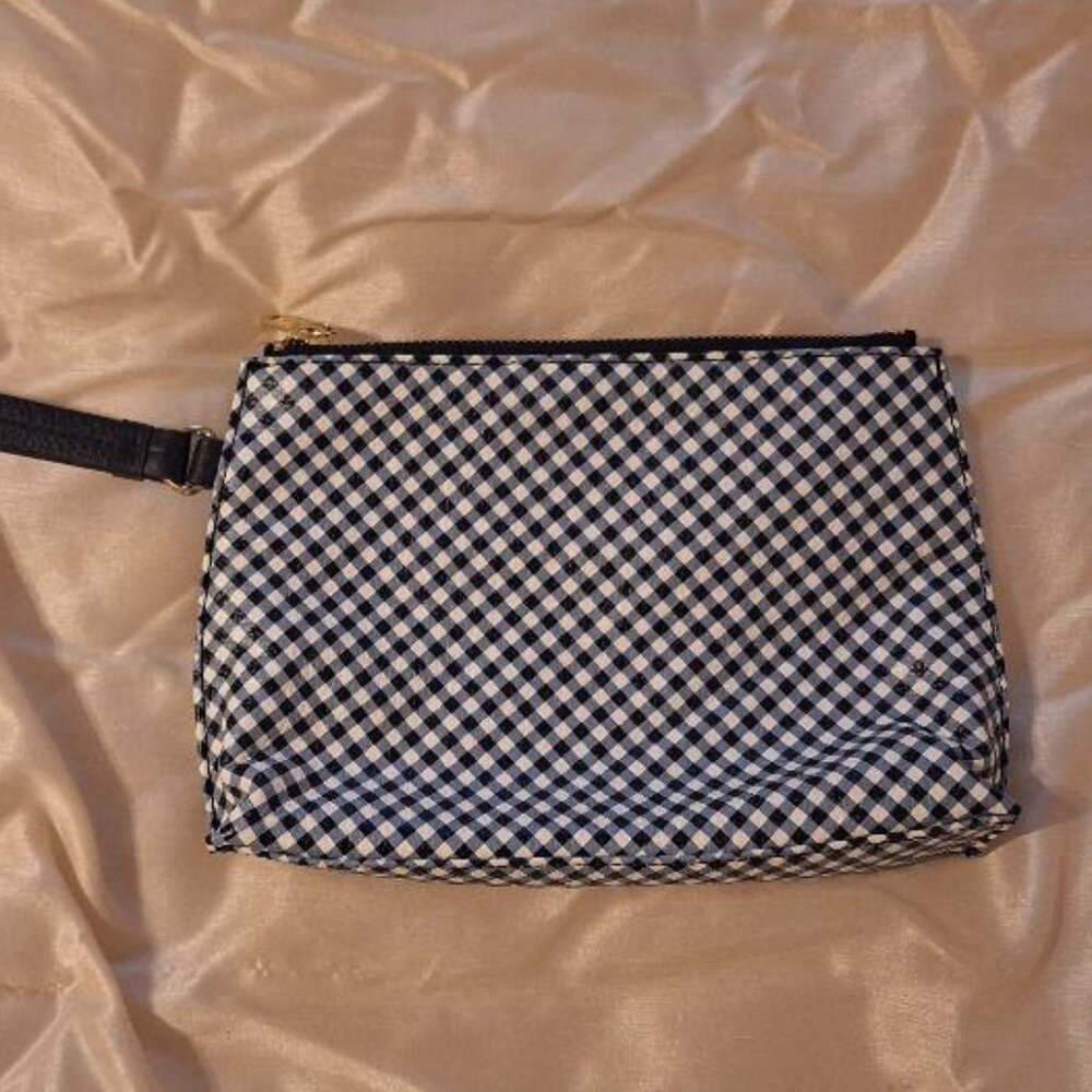 Talbots Blue & White Check Wristlet